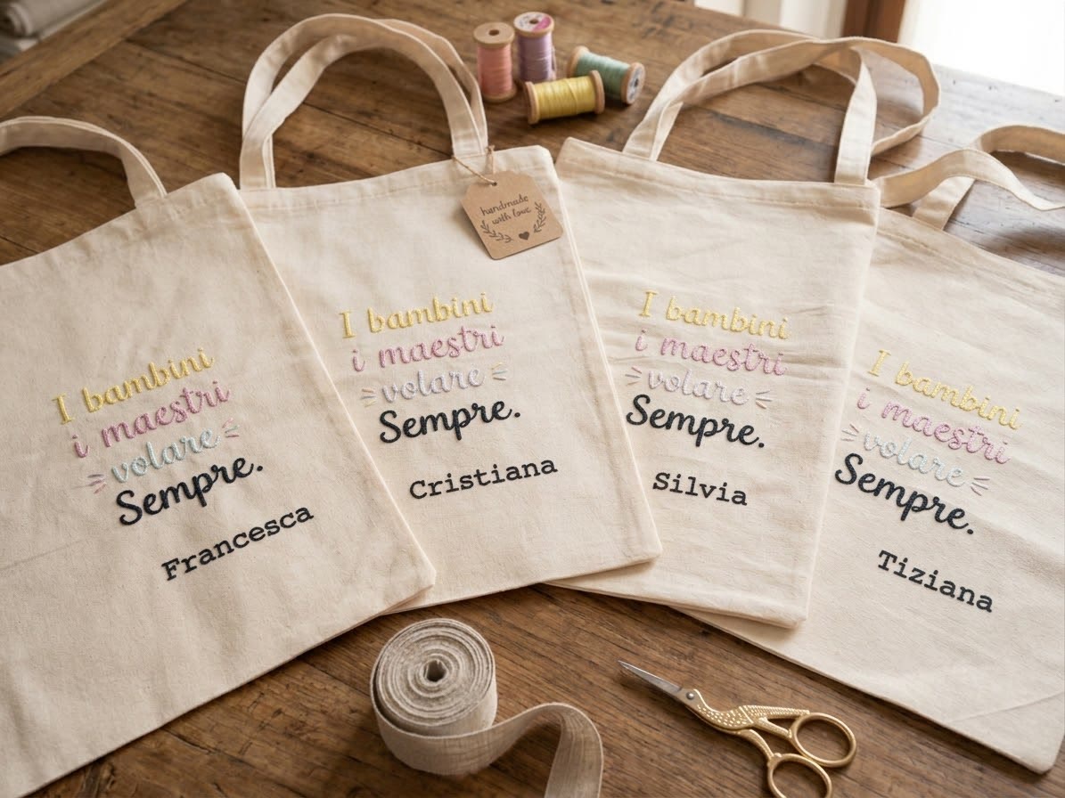 Borse ricamate personalizzate